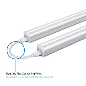 Linkable Lampu Tabung Ganda <span class=keywords><strong>Led</strong></span>, Tabung Cahaya Terintegrasi 2ft 15W 5000K, Penutup Bening <span class=keywords><strong>T5</strong></span> <span class=keywords><strong>Led</strong></span> Tabung Ganda untuk Pusat Perbelanjaan - Product Image 6