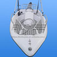 Équipement de jeux aquatiques, yacht sportif de 12 pieds, bateau de pêche, bateau de plaisance maritime, bateau à cabine rapide en fibre de verre 360 pour 4 personnes
