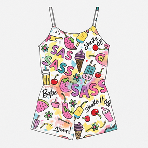 ชุดรอมเปอร์สาวไซส์ใหญ่ ผลิตจากผ้าเนื้อนุ่ม สวมใส่สบาย ยืดหยุ่น ให้การเคลื่อนไหวอิสระ พร้อมลุคที่ทันสมัย - Product Image 6