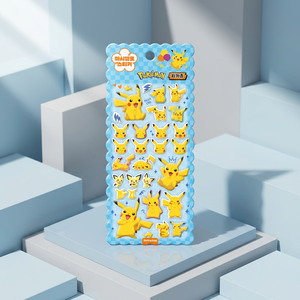 <b>For</b> Marshmallow PVC <b>Stickers</b> Pikaed Korean Soft Squishy 3D Puffy UV Printed Diary <b>Laptop</b> Phone Deco Bulk Distributor - Product Image 1