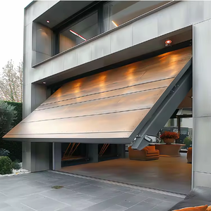 <span class=keywords><strong>Porte</strong></span> de <span class=keywords><strong>garage</strong></span> moderne à bas prix, demi-aluminium, inclinable, avec isolation thermique, surface finie - Product Image 6