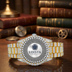 Montre de luxe en acier inoxydable sertie de moissanite pour hommes avec diamants de haute qualité - Product Image 3