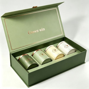 Recyclable Elegant Tea Rigid Cardboard Packaging <b>Coffee</b> Tea Set <b>Gift</b> Paper <b>Box</b> Luxury Magnetic Packaging <b>Box</b> With Eva Insert - Product Image 3