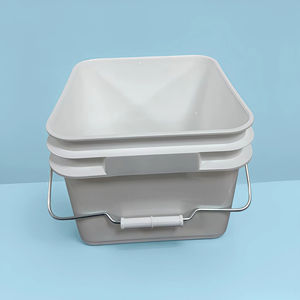 ถังพลาสติกทรงเหลี่ยมมีฝาปิด ขนาด <span class=keywords><strong>2</strong></span>.1 แกลลอน/8 ลิตร หนา 60 มิล ปากกว้าง ปิดผนึกแน่น - Product Image 1