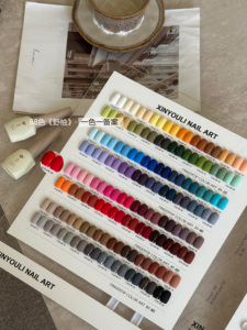 Juego de esmalte de gel no tóxico ecológico de 88 colores con base y capa superior gratis | Kit de Arte de uñas UV LED Soak off | Colores brillantes sólidos - Product Image 2