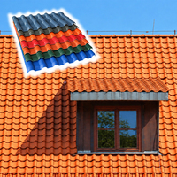 Nouveau produit, matériau de construction pour la construction de maisons, tuiles de toit ondulées synthétiques en UPVC, tuiles de toit en résine synthétique ASA