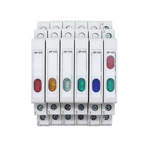 <span class=keywords><strong>DIN</strong></span> đường sắt chỉ số ánh sáng 230V AC/DC Modular <span class=keywords><strong>DIN</strong></span> đường sắt đèn chỉ số ánh sáng jd9 50/60Hz duy nhất ánh sáng kép Đèn - Product Image 1
