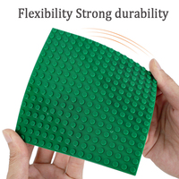 Jouets éducatifs, base en plastique de petite taille à angle droit avec 16*16 trous, blocs de construction classiques MOC pour tables de construction de blocs