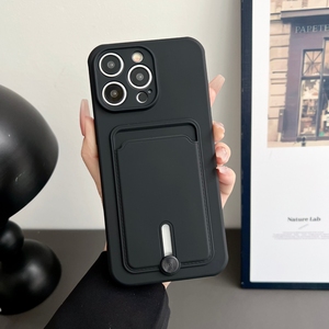 Đơn Giản Kẹo Màu Trượt Thẻ Túi Điện Thoại Trường Hợp Đối Với iPhone 16 15 14 13 12 11 Pro Mềm TPU Điện Thoại Di Động Túi Đối Với Samsung Đối Với <span class=keywords><strong>Xiaomi</strong></span> - Product Image 6