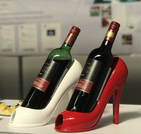 Porte-vin en résine peinte à la main à talon haut, utilisé à la maison, à l'hôtel et au bar, décoration d'intérieur, porte-vin, support à vin