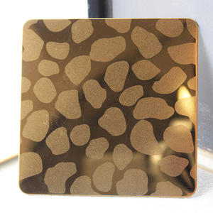 Çelik levha ayna rengi dekoratif Panel Metal duvar paneli için kazınmış paslanmaz paslanmaz çelik dekoratif levha - Product Image 3