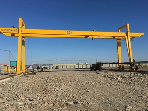 Alimentation électrique personnalisée pour Grue portique à double poutre 100t, Grue portique montée sur rail pour manutention de matériaux en extérieur SEVENCRANE Shop - Product Image 6