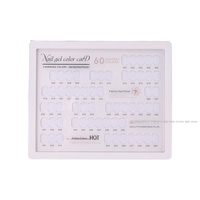 Présentoir rectangulaire transparent anti-poussière pour cartes de couleurs de nail art OEM/ODM transfrontalier