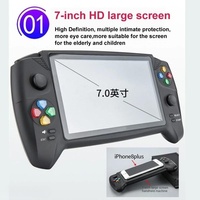 XY-08 Console de jeu double écran 7 pouces, lecteur de jeux portable, consoles rétro classiques 16 Go, lecteurs de jeux vidéo portables Android