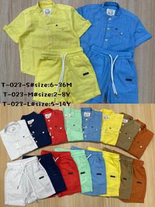 Set di Abbigliamento Estivo di Alta Qualità per Ragazzi, Completi a Righe 100% Cotone con Elastico in Vita, 2-8 Anni - Product Image 3