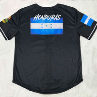 Jersey Baseball Logo Tim Kustom Pria Remaja Kaos Softball Baseball De El Salvador Guatemala Honduras