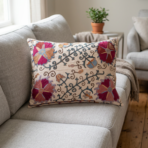 Vente en gros de soutien lombaire brodé floral élégant canapé taie d'oreiller pour la maison hôtel ou hôpital décor housses de coussin incluses - Product Image 2