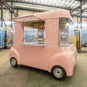 Unité alimentaire mobile, chariot de vente alimentaire mobile, charmant chariot sur roues, <span class=keywords><strong>mini</strong></span> camion de restauration, remorque à burgers - Product Image 1