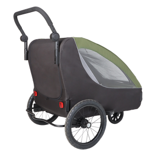 Remolque de Bicicleta para Mascotas Premium Morething, Marco de Acero Inoxidable, Capacidad de Carga de 60 kg, Diseño Plegable, Carrito para Perros Medianos y Grandes, 16 Pulgadas - Product Image 4