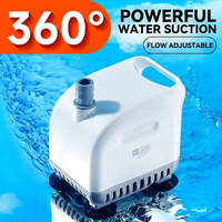 Pompe à eau submersible ultra-silencieuse pour aquarium, filtre mini pour aquarium, en plastique durable et économe en énergie, vente en gros d'usine pour salon moderne