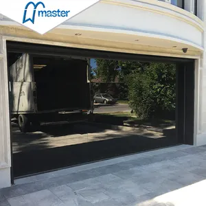 Master Well Direct Sale Sandwich Construction Temper Glass High Quality Modern Mirror Plexiglass Aluminum Glass Garage Door