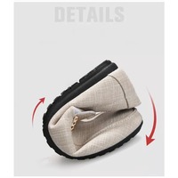 Mocassins Penny en Lin pour Hommes à Enfiler, Semelle Souple en Caoutchouc, Chaussures de Conduite Confortables et Respirantes, Idéales pour le Bureau et la Marche Quotidienne