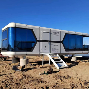 Casa pequeña de lujo Sistema inteligente Prefabricado Space Lake Cabin Capsule Home Commercial Space Pod Hotel Outdoor Beach - Product Image 2
