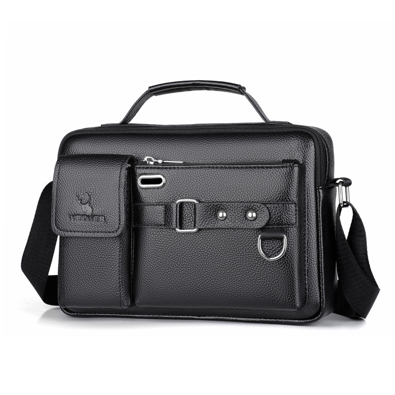 Wizzard men’s messenger bag WEIXIER Men's PU Leather Shoulder Bag - All Seasons Fashion