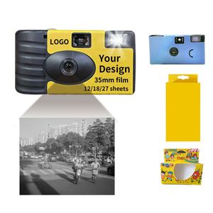 Wholesale 35Mm Film Custom Sticker Point and Shot Fixed Focus <b>Disposable</b> One Time Use <b>Camera</b> for Party - Product Image 3