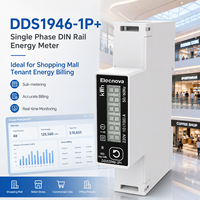 Medidor de Energía para Locatarios de Centros Comerciales, Monofásico, Montaje en Riel DIN, 100A, Modbus RTU Directo, Pantalla LCD, 8 Tarifas