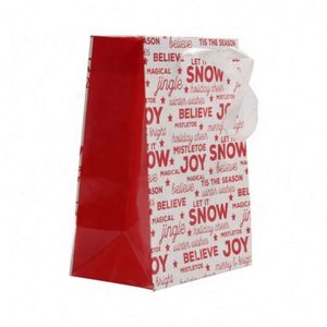 Wholesale Custom Logo Laminated Shopping <b>Gift</b> Packaging Promotional Paper Bag with High Visibility Logo Print - Product Image 1