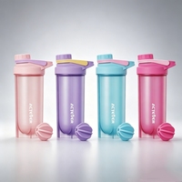 Bouteilles de mélange de protéines Shaker, sans fuite, biodégradables, sans BPA, en plastique, bouteille de sport pour protéines, bouteille de shaker personnalisée