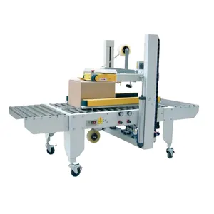 Mesin penyegel karton otomatis, perekat bawah atas elektrik stabil kecepatan tinggi dapat disesuaikan, penyegel kotak karton