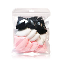 Éponge de maquillage triangulaire en micro-velboa doux de qualité supérieure avec ruban pour fond de teint et poudre – Vente en gros
