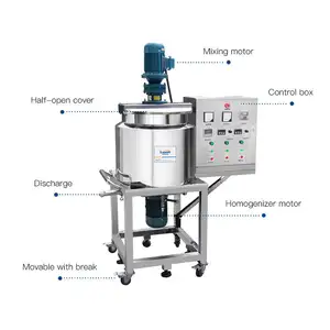 Mezclador homogéneo de champú de precisión Lianhe, mezcladores Cosméticos líquidos, máquina mezcladora líquida para hacer detergente