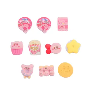 Kawaii New Cartoon Mini Food Flatback Harz Cabochon 3D Gelee Popcorn für die Dekoration DIY Schmuck Puppenhaus Zubehör