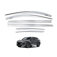 Visière d'évent de pluie de porte galvanisée déflecteurs de vent garde tout temps visières de fenêtre chromées automatiques pour UNI-K Changan 2021-