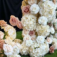 Arche de fleurs en soie artificielle kaki, faite à la main, moderne, pour mariage, Saint-Valentin, fête des mères, Nouvel An