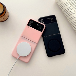 Nuova custodia pieghevole per telefono in TPU+PC effetto pelle, design antiurto con supporto magnetico robusto, perfetta per la serie Z Fold - Product Image 3