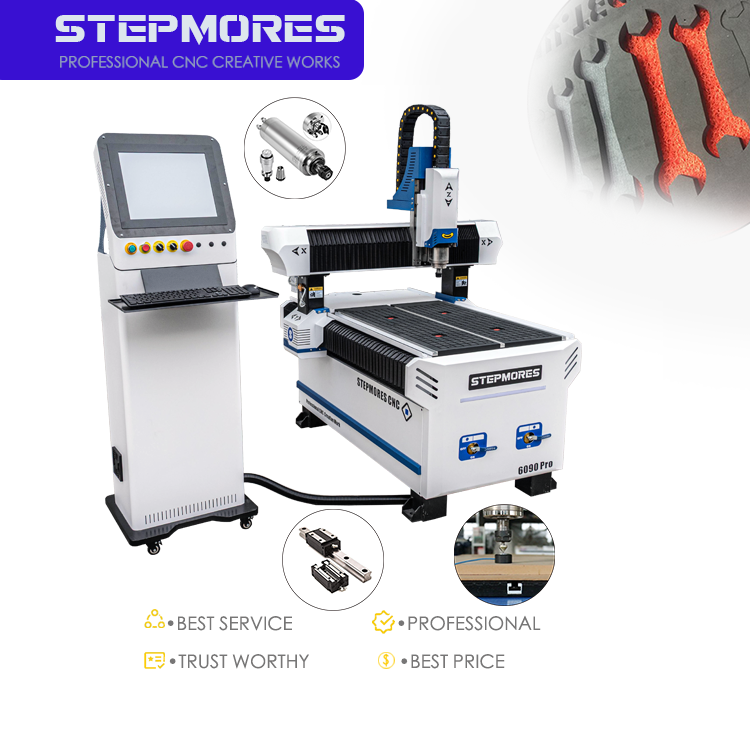 High Quality 6090 CNC Router Metal Wood Cutting Machine High Precision ...