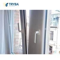 Estilo moderno Precio de fábrica Personalizado Insonorizado Triple Low-e Glass UPVC Tilt Turn Windows para dormitorio Rejilla a prueba de viento