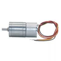 Motor DC Brushless Kecil 12V/24V JGA25-2418 dengan Berbagai Rasio Kecepatan untuk Kipas Rumah Pintar, Berperingkat IP54, Pemasangan Flens