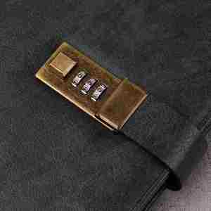 สมุดบันทึกแบบสันห่วง ปกหนังโพลียูรีเทนอย่างดี รุ่น Logo A3 พร้อมระบบป้องกันรหัสผ่าน 80 แผ่น เหมาะสำหรับใช้ในงานส่งเสริมการขาย ผลิตในประเทศแอฟริกาใต้ - Product Image 4