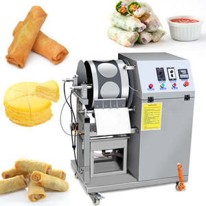 Máquina para Hacer Láminas de Lumpia y Rollitos Primavera de Acero Inoxidable 304, Precio de Fábrica, Capacidad de 20 Piezas/Min, Multifuncional para Pastelería - Product Image 1