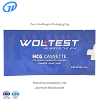 Sachet de stérilisation pour bandelettes de test IVD, qualité médicale, sans pollution, en feuille composite, stockage longue durée, température stable, résistant à l'humidité