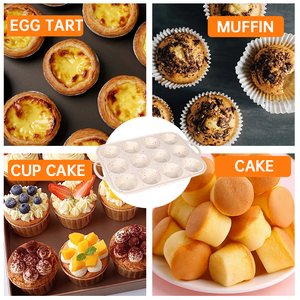 Khuôn làm bánh bằng silicon tùy chỉnh bán buôn, khuôn nhựa resin chống dính, khuôn bánh muffin, khay nướng bánh - Product Image 2