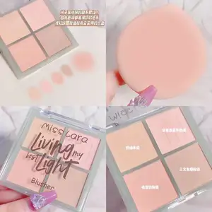 Paleta de sombras de ojos, venta al por mayor, nueva moda, resistente al agua, paleta de rubor en polvo prensado, Etiqueta Privada