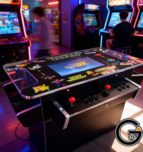 Máquina de Juegos Arcade Multijugador Popular, Gabinete de 3 Lados, Máquina de Juegos Retro que Funciona con Monedas con Juegos Clásicos para Centros de Entretenimiento - Product Image 2