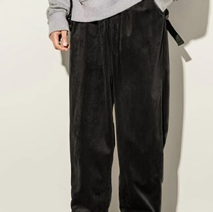 <span class=keywords><strong>กางเกง</strong></span>ผ้าลูกฟูกทรงหลวมสำหรับผู้ชาย<span class=keywords><strong>กางเกง</strong></span>ขากว้างแบบลำลองกางเกงเอวสูงลายทางโลโก้ OEM - Product Image 3