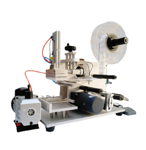 Manual Bottle Jar Top Side Flat Sticker Labeling Machine Pneumatic Surface Flat Labeling Applicator Square Jar Sticker - Product Image 2